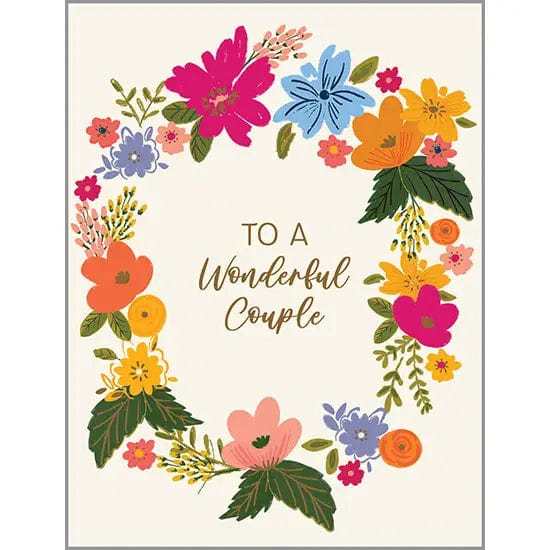 Gina B Designs anniversary card Anniversary Greeting Card - Flower Wreath