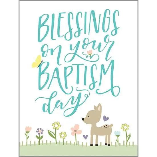 Gina B Designs Baby Baptism Flowers - Baptism Card