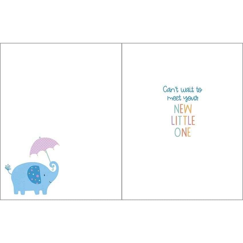 Gina B Designs Baby Shower Elephant Umbrella - Baby Shower Card