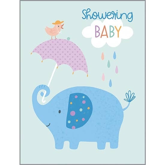 Gina B Designs Baby Shower Elephant Umbrella - Baby Shower Card