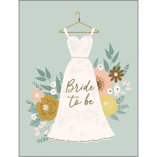 Gina B Designs Baby Shower Wedding Dress Greeting Card