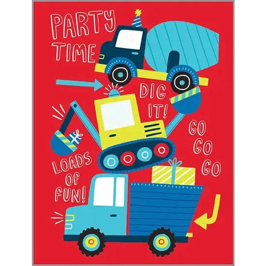 Gina B Designs Cards Construction Trucks - Birthday Card