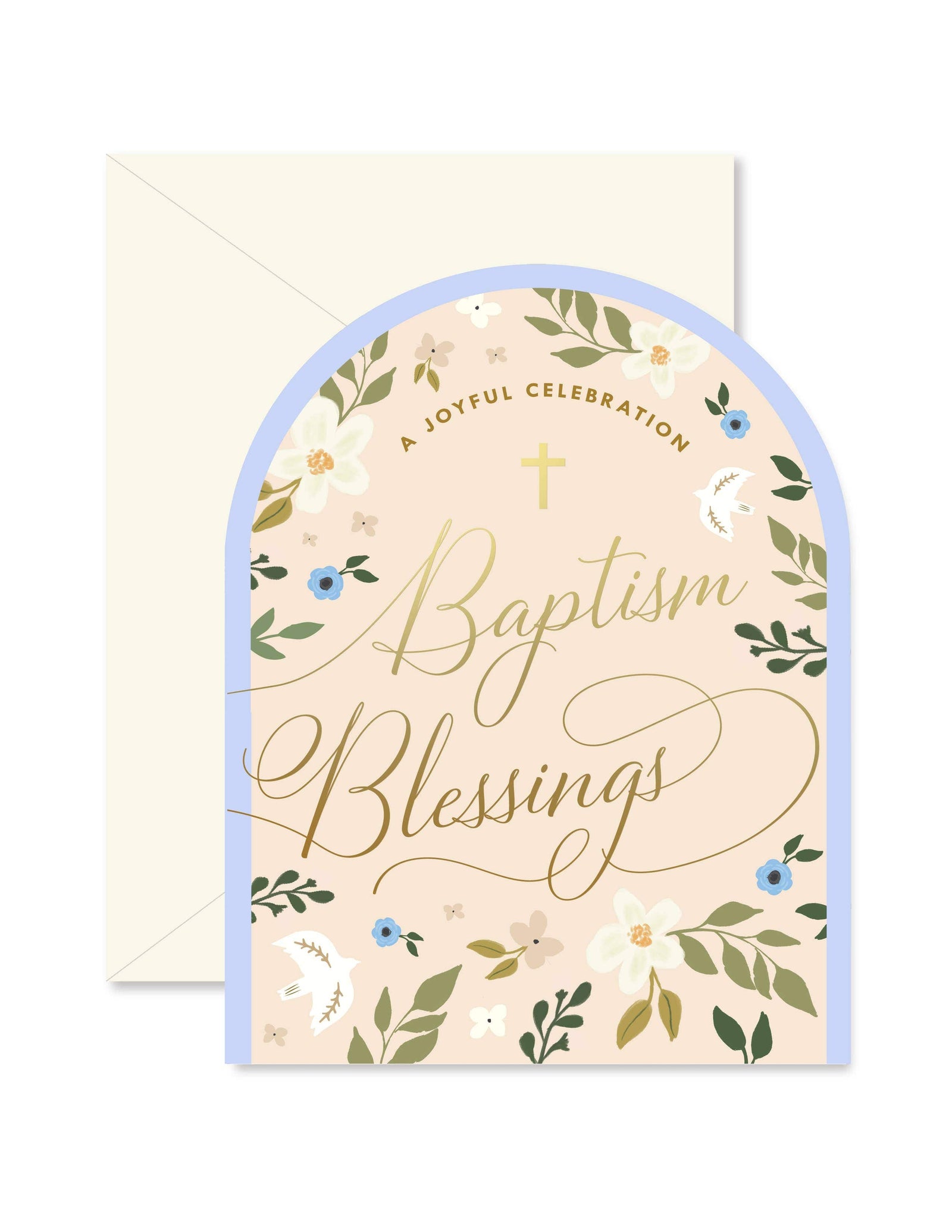 Ginger P. Designs Baptism Blessings Arch Greeting Card