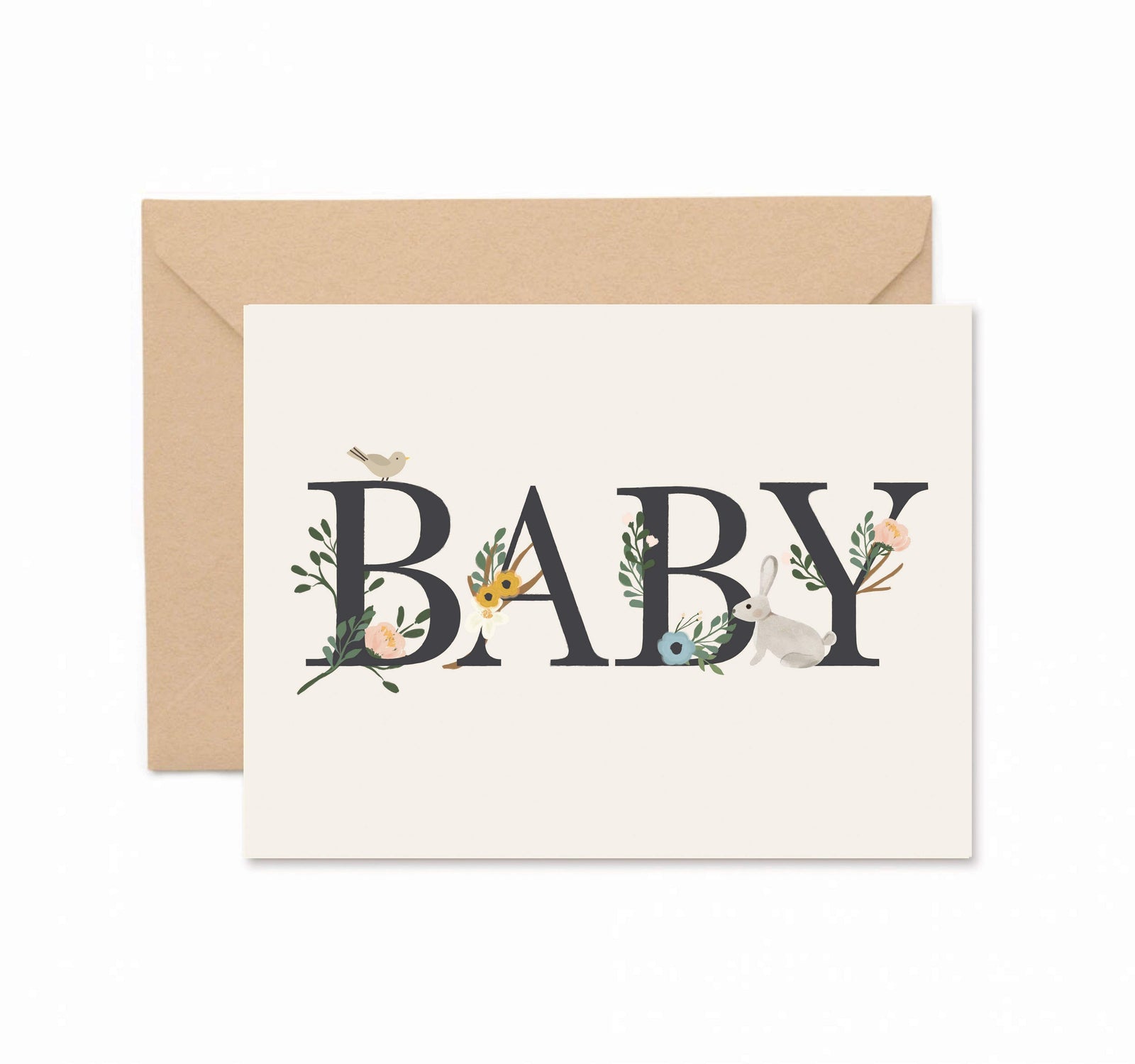 Ginger P. Designs Cards Baby Floral Greeting Card