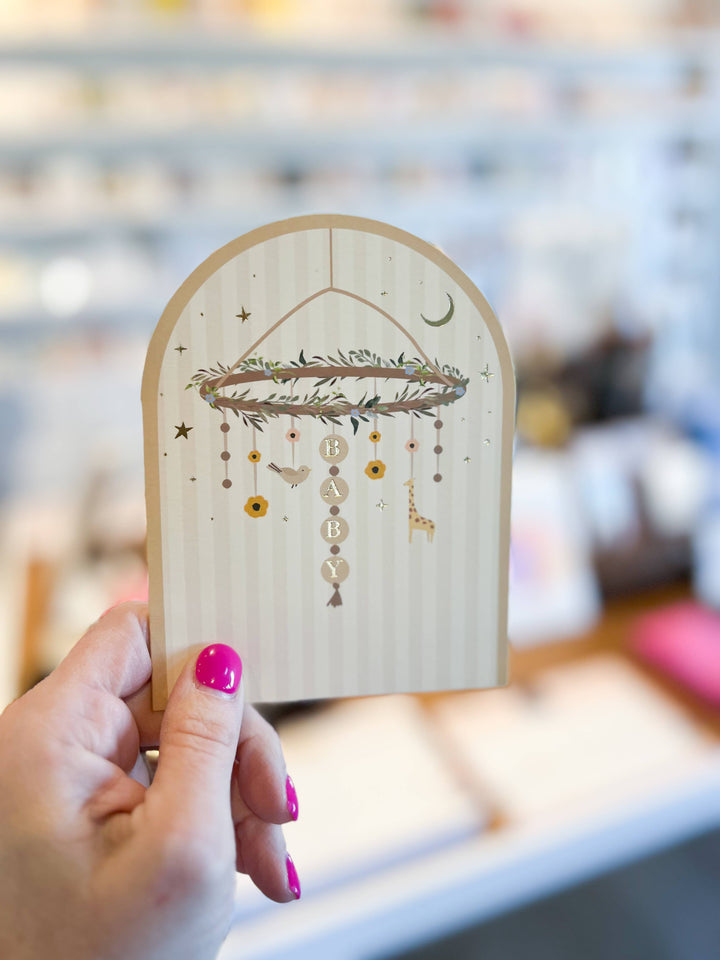 Ginger P. Designs Cards Baby Mobile Arch Greeting Card