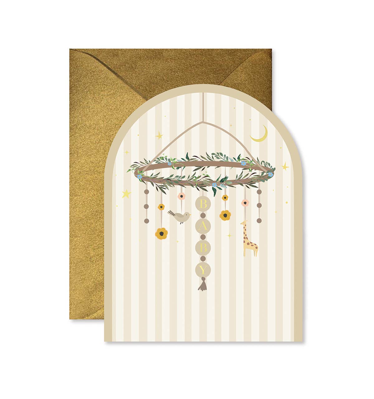 Ginger P. Designs Cards Baby Mobile Arch Greeting Card