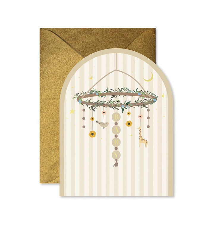 Ginger P. Designs Cards Baby Mobile Arch Greeting Card