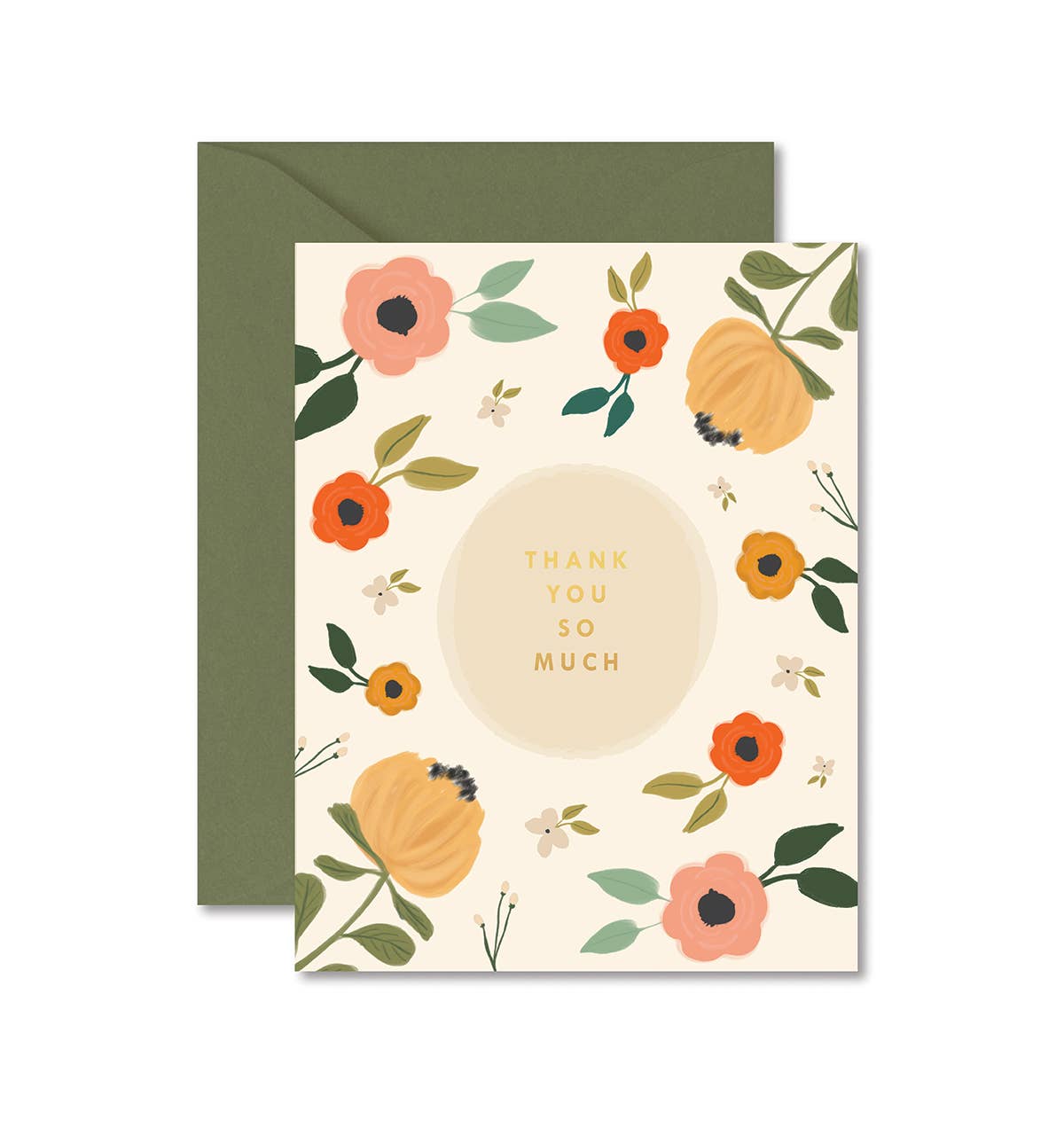 Ginger P. Designs Cards Blooming Thank You So Much Greeting Card
