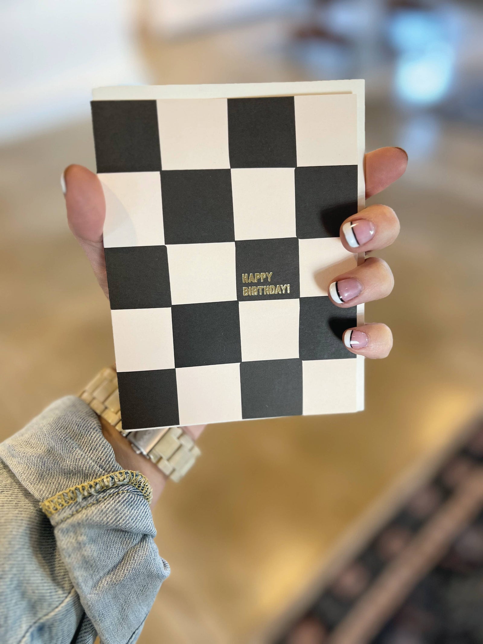 Ginger P. Designs Cards Chessboard Birthday Greeting Card