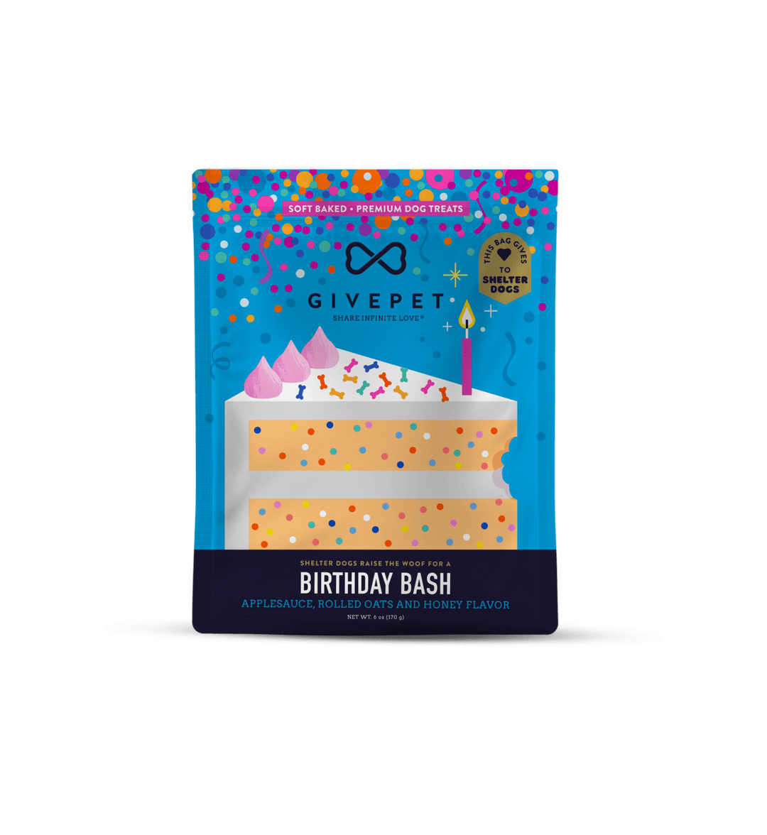 GivePet Dog Treats Birthday Bash Soft-Baked Dog Treats - 6oz Bag