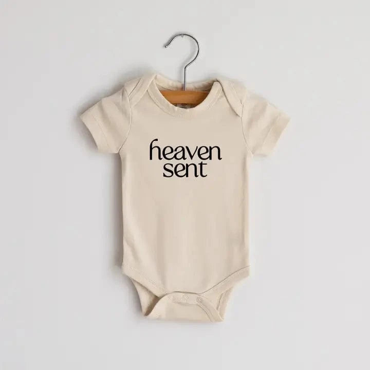 Gladfolk Baby Cream Organic Heaven Sent Baby Bodysuit