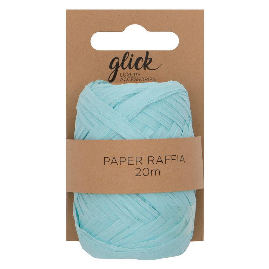 Glick Ribbon PAPER RAFFIA 20M BABY BLUE