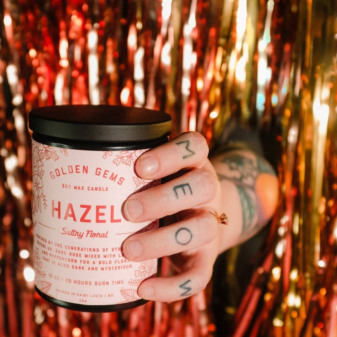 Golden Gems Hazel - Soy Wax Candle