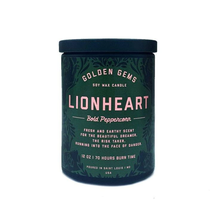 Golden Gems Lionheart - Soy Wax Candle