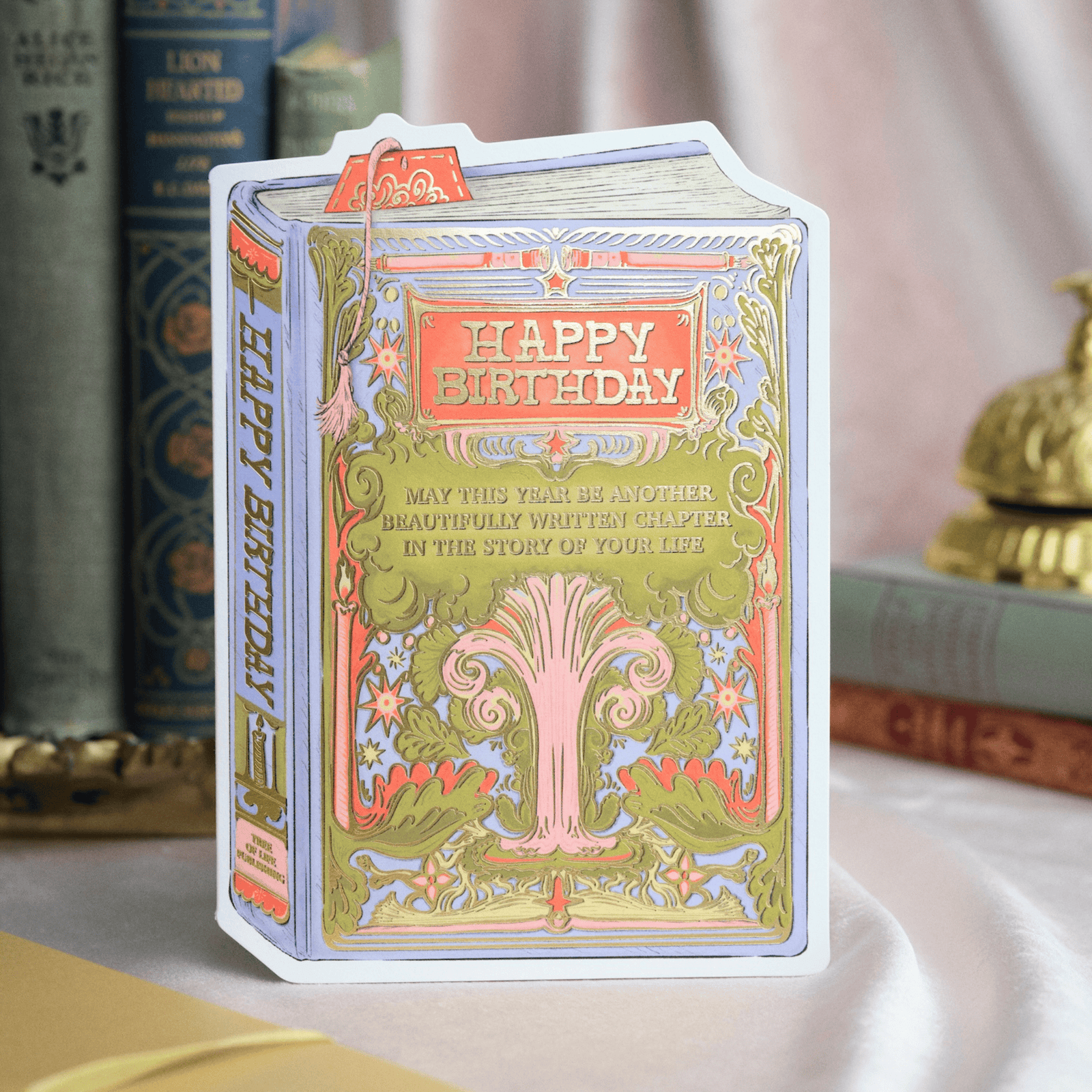 Good Juju Ink Cards Tree Birthday Book Cover Diecut Card