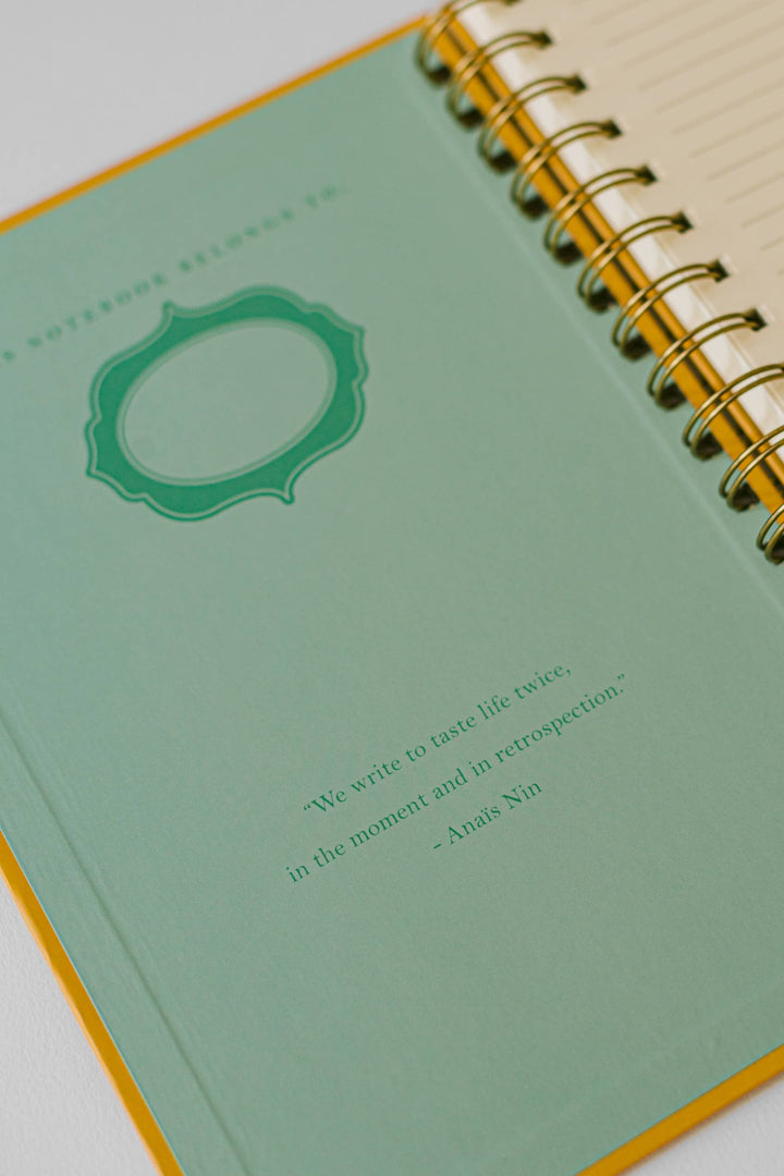 Good Juju Ink paper Cat Library Spiral Notebook
