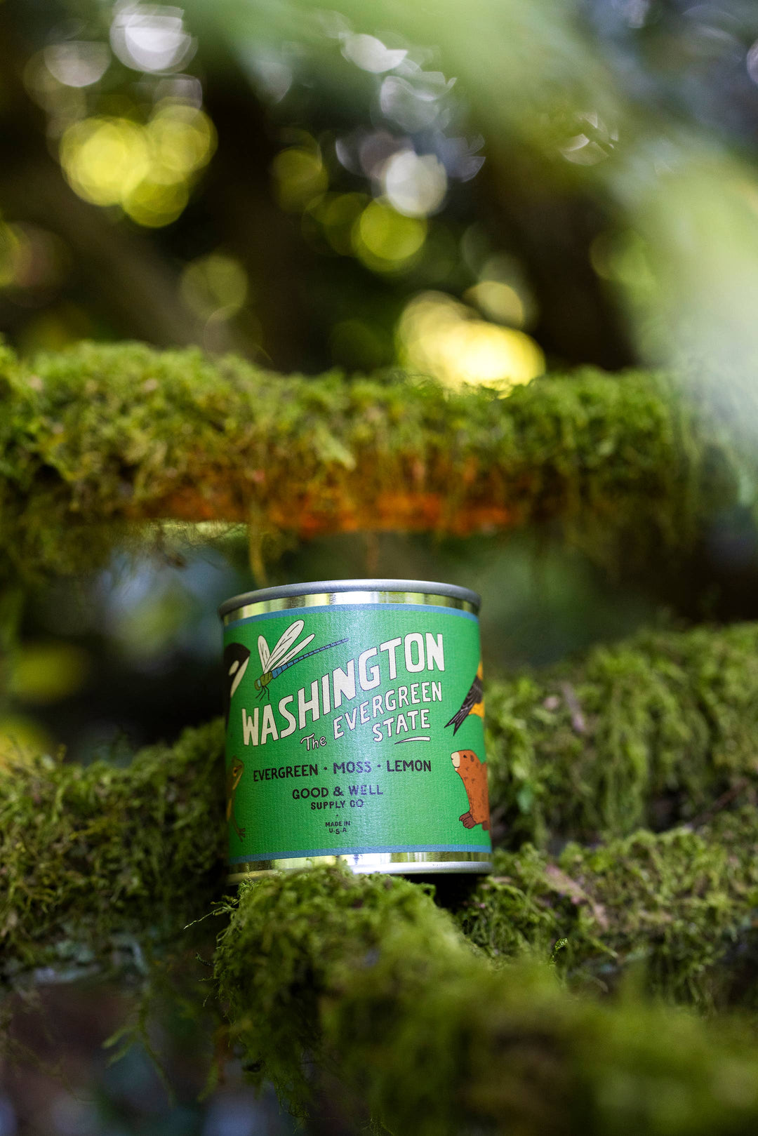 Good & Well Supply Co. Gifts Washington State Soy Candle