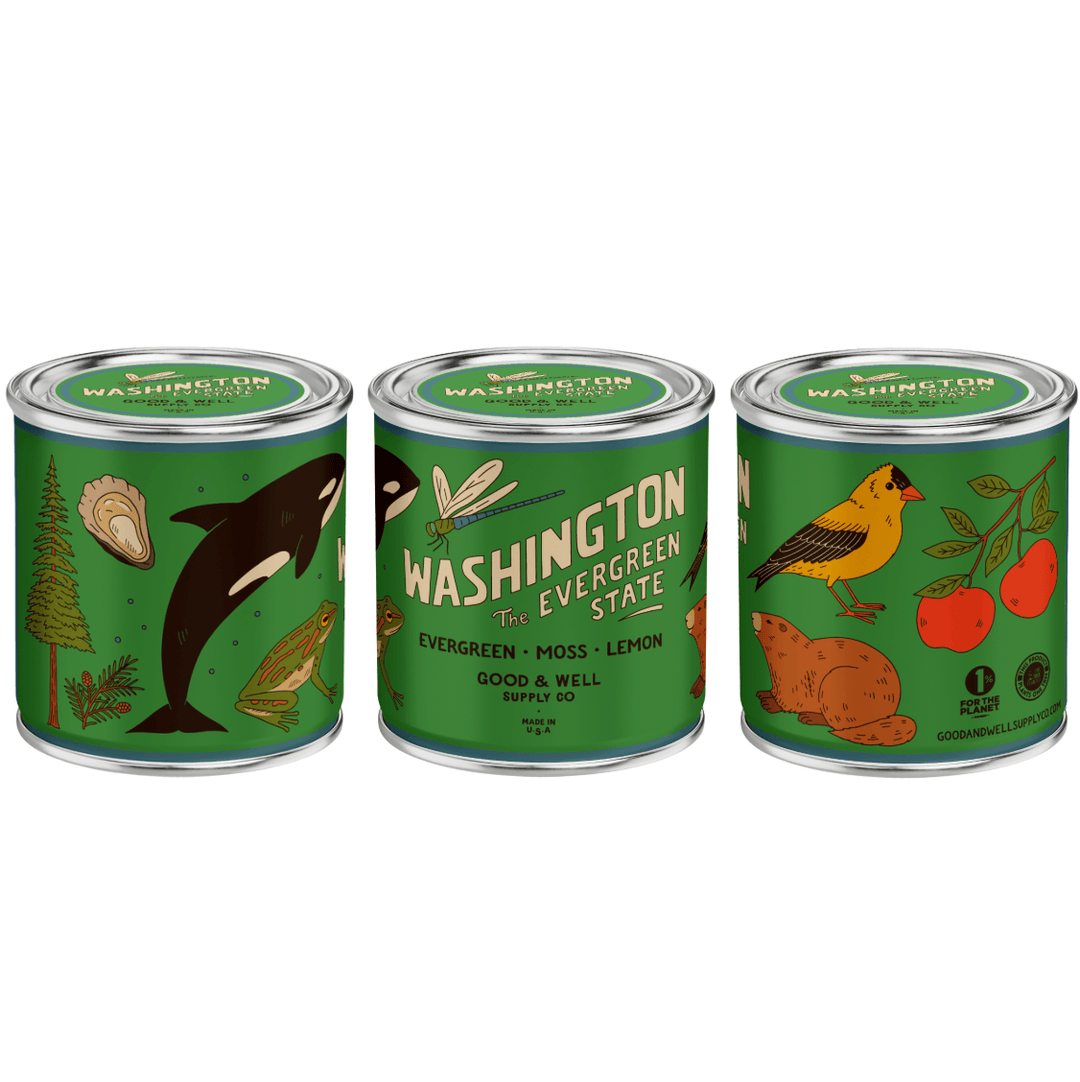 Good & Well Supply Co. Gifts Washington State Soy Candle