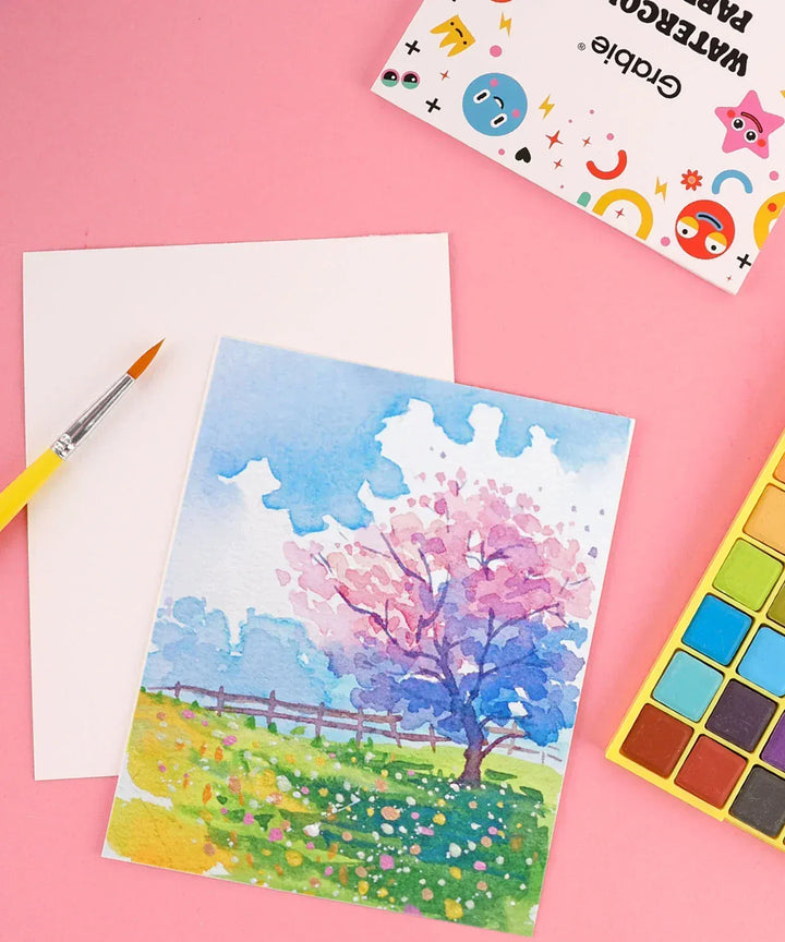 Grabie Gifts All-In-One Watercolor Set of 48