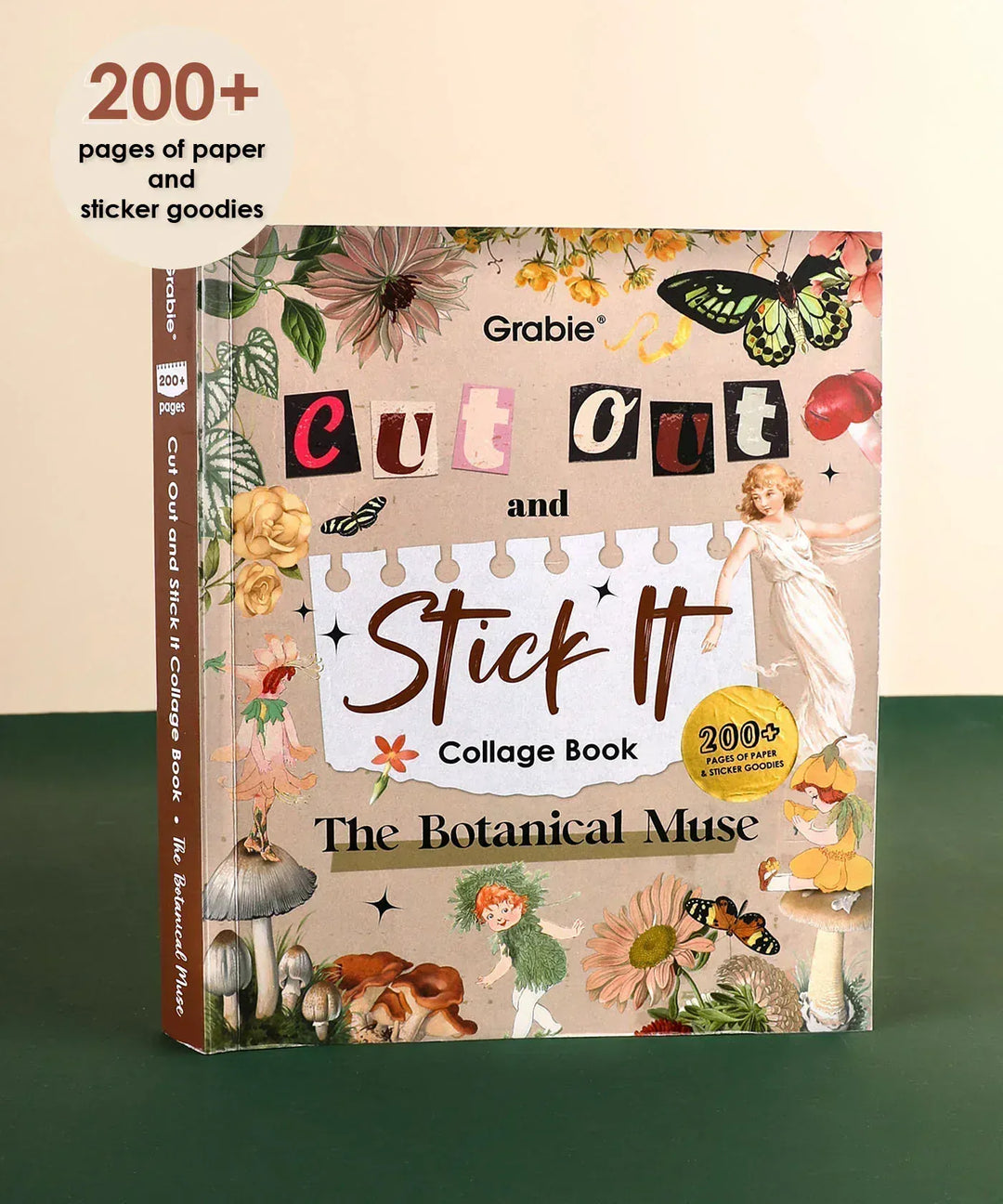 Grabie Paper 200+ Pages The Botanical Muse Collage Activity Book