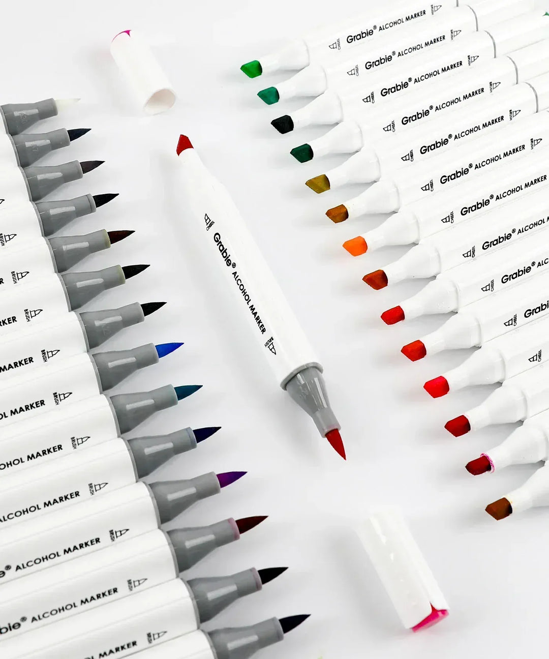 Grabie Paper Dual-Tip Alcohol-Based Marker Set Of 48