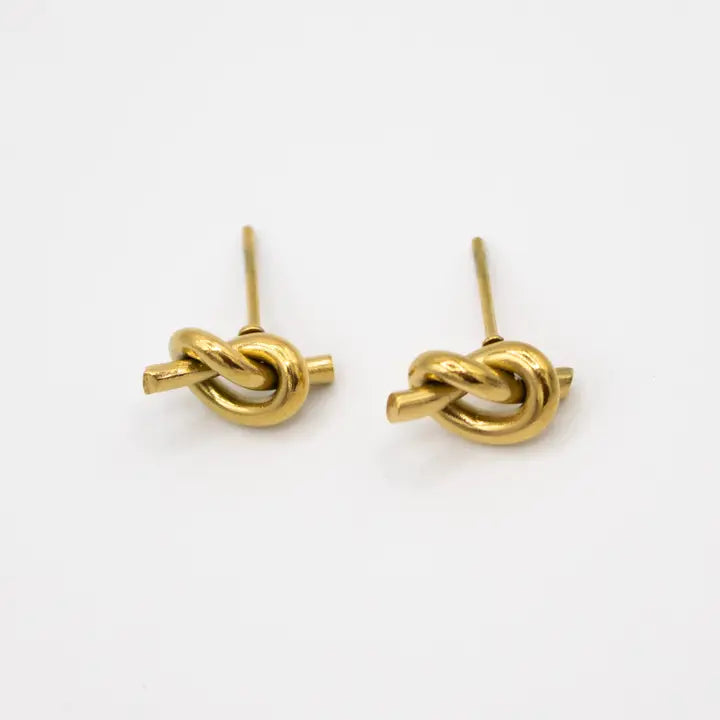 Gracefully Fashion Classic Knot Studs