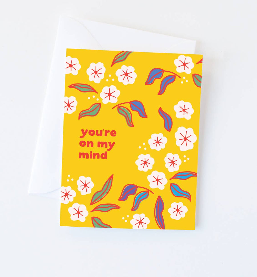 Graphic Anthology Card On My Mind Floral Card