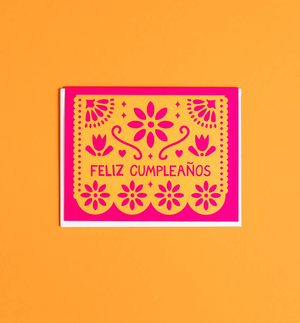 Graphic Anthology Card Papel Picado Cumpleaños Card