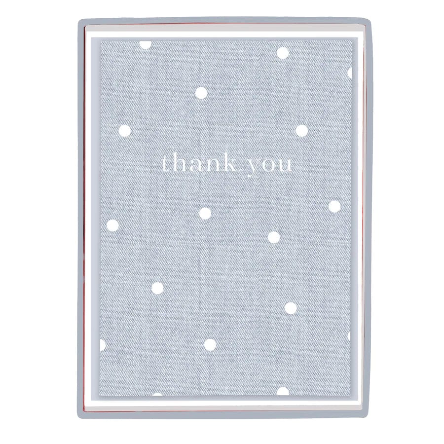 Graphique de France Boxed Cards Denim Polka Dot Boxed Cards