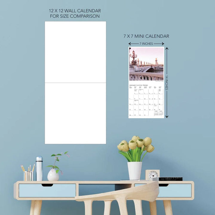 Graphique de France Calendars A Parisian Life 7 x 7 Mini Calendar