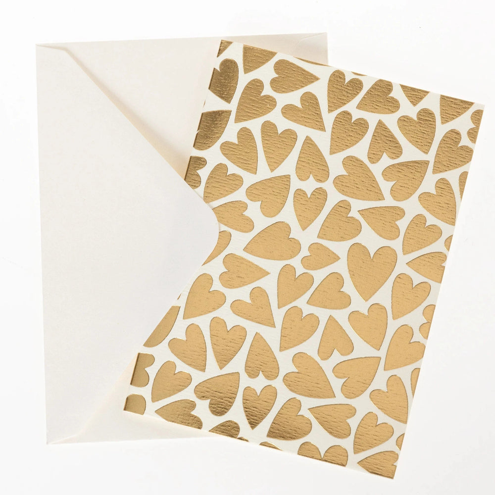 Graphique de France Cards Gold Hearts Boxed Cards