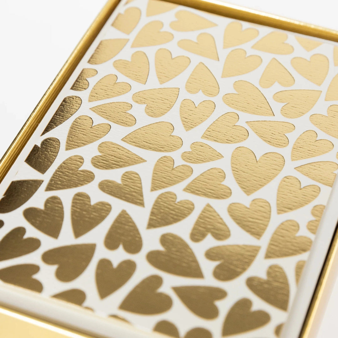 Graphique de France Cards Gold Hearts Boxed Cards