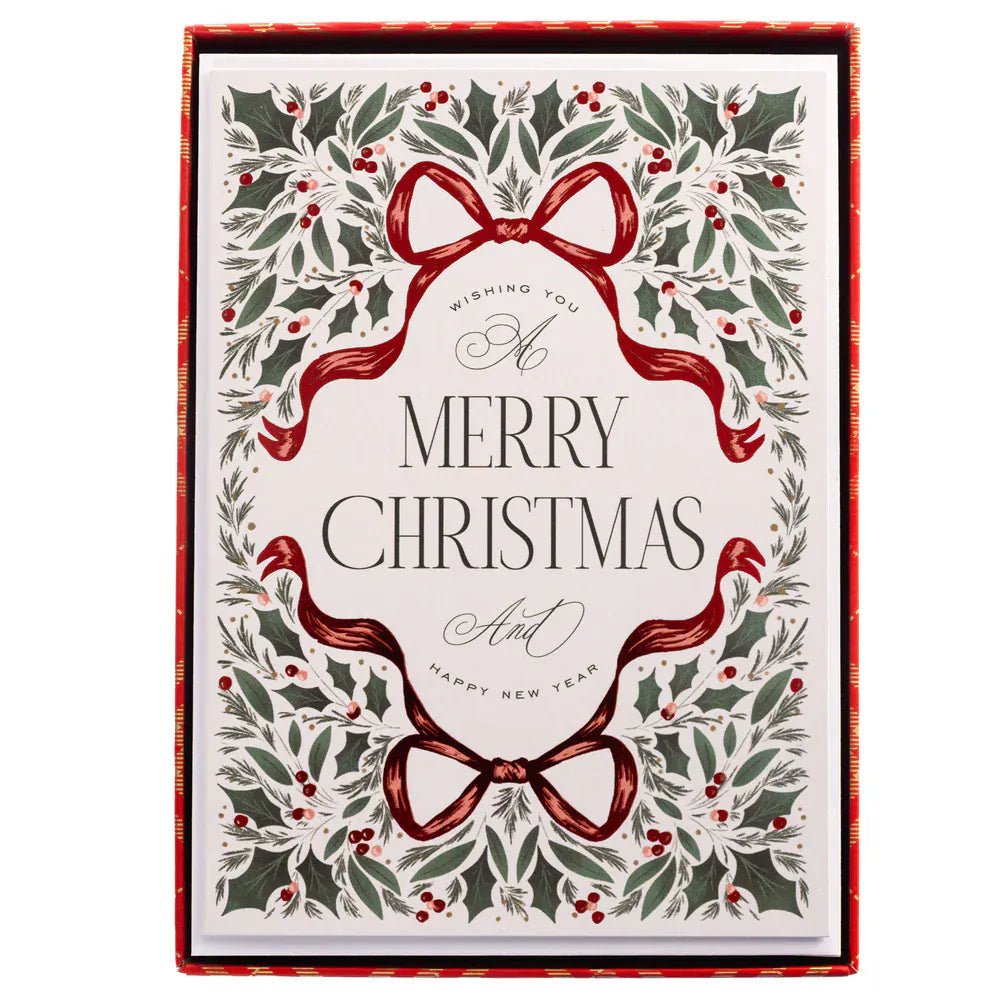Graphique de France Cards Holly Holiday Boxed Cards