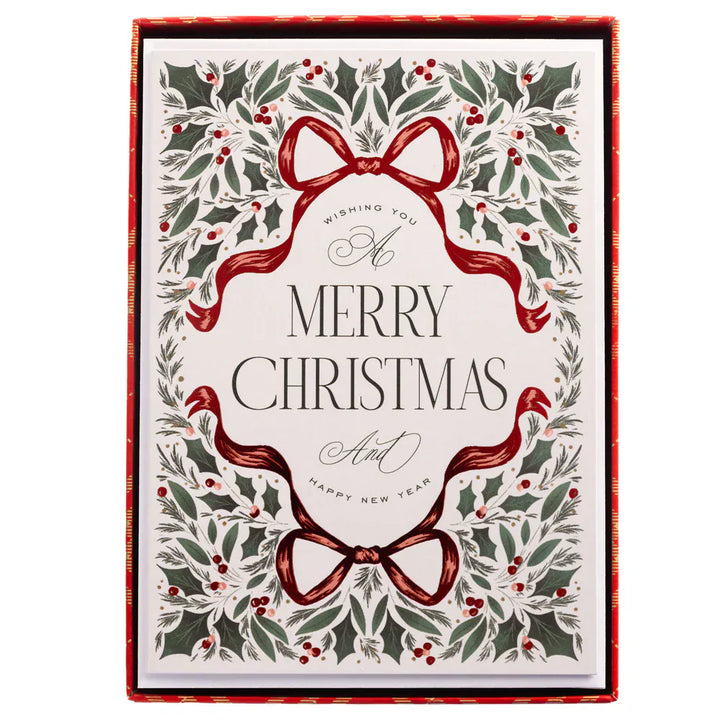 Graphique de France Cards Holly Holiday Boxed Cards