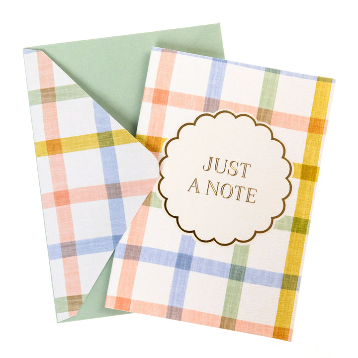 Graphique de France Cards Just a Note - Plaid Boxed Notes