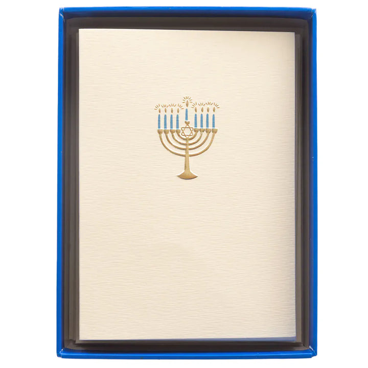 Graphique de France Cards La Petite Noel Menorah Boxed Cards