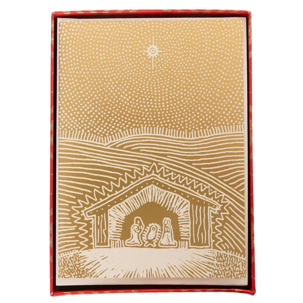 Graphique de France Cards Nativity Scene Holiday Boxed Cards