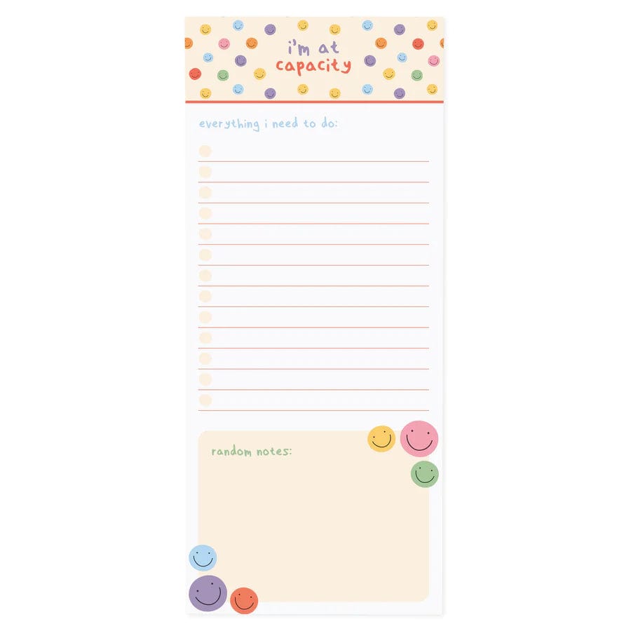 Im At Capacity Magnetic Notepad – Paper Luxe