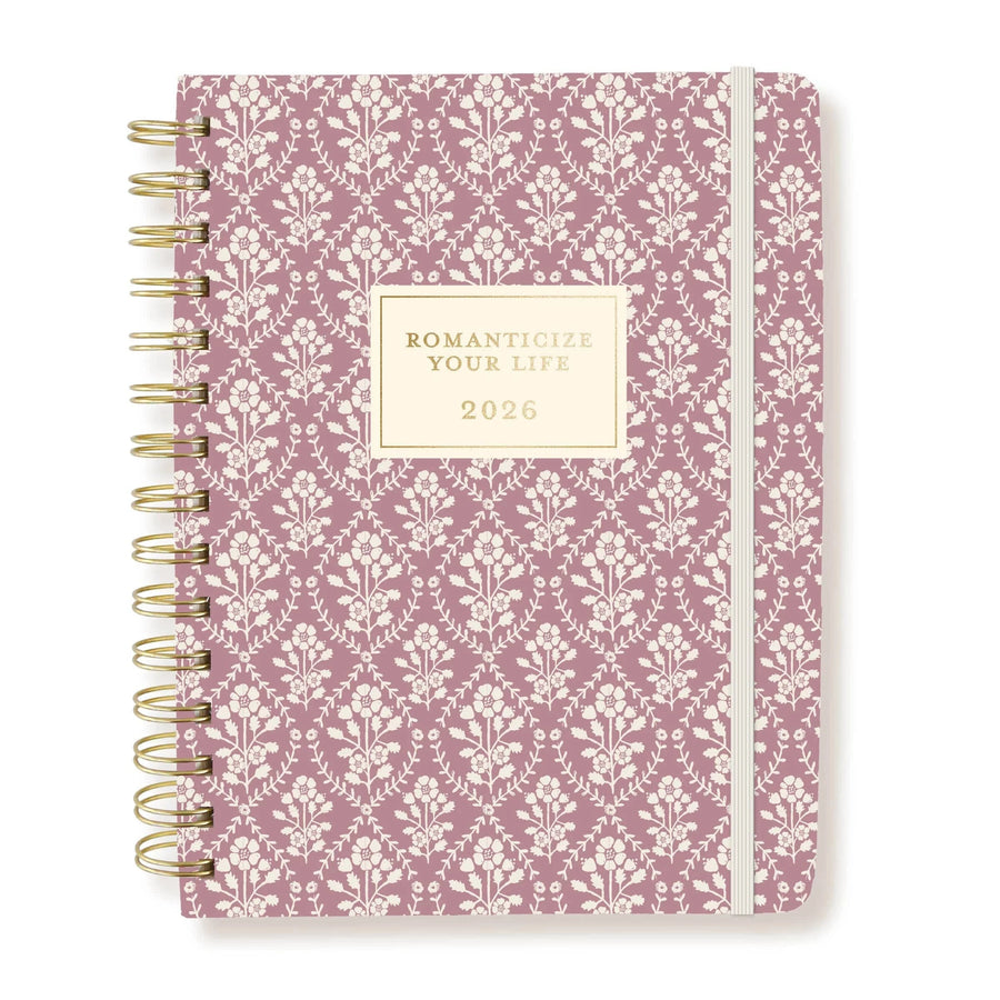 Graphique de France Paper Block Print Floral 6 x 8 18-Month Hardbound Spiral Planner