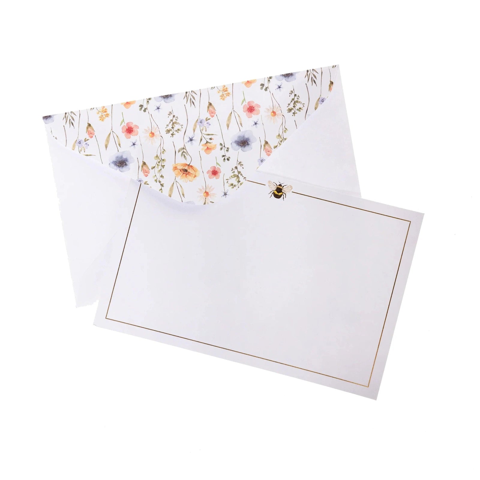 Graphique de France Paper Botanical Bee Flat Notes