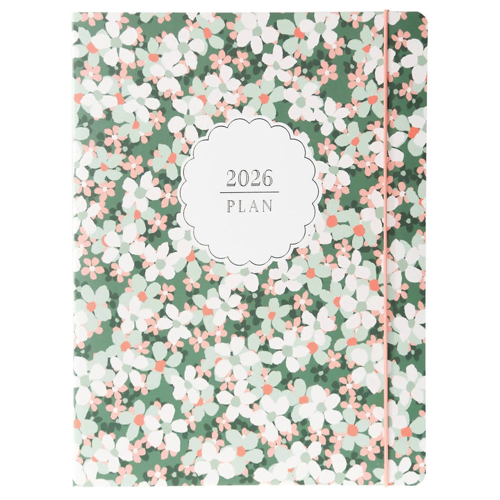 Graphique de France Paper Floral 8 x 10 18-Month Monthly Planner