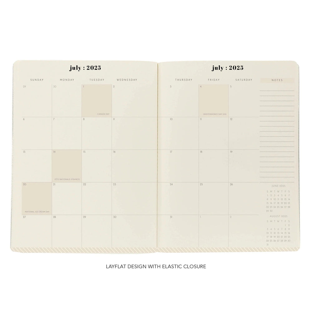 Graphique de France Paper Floral 8 x 10 18-Month Monthly Planner