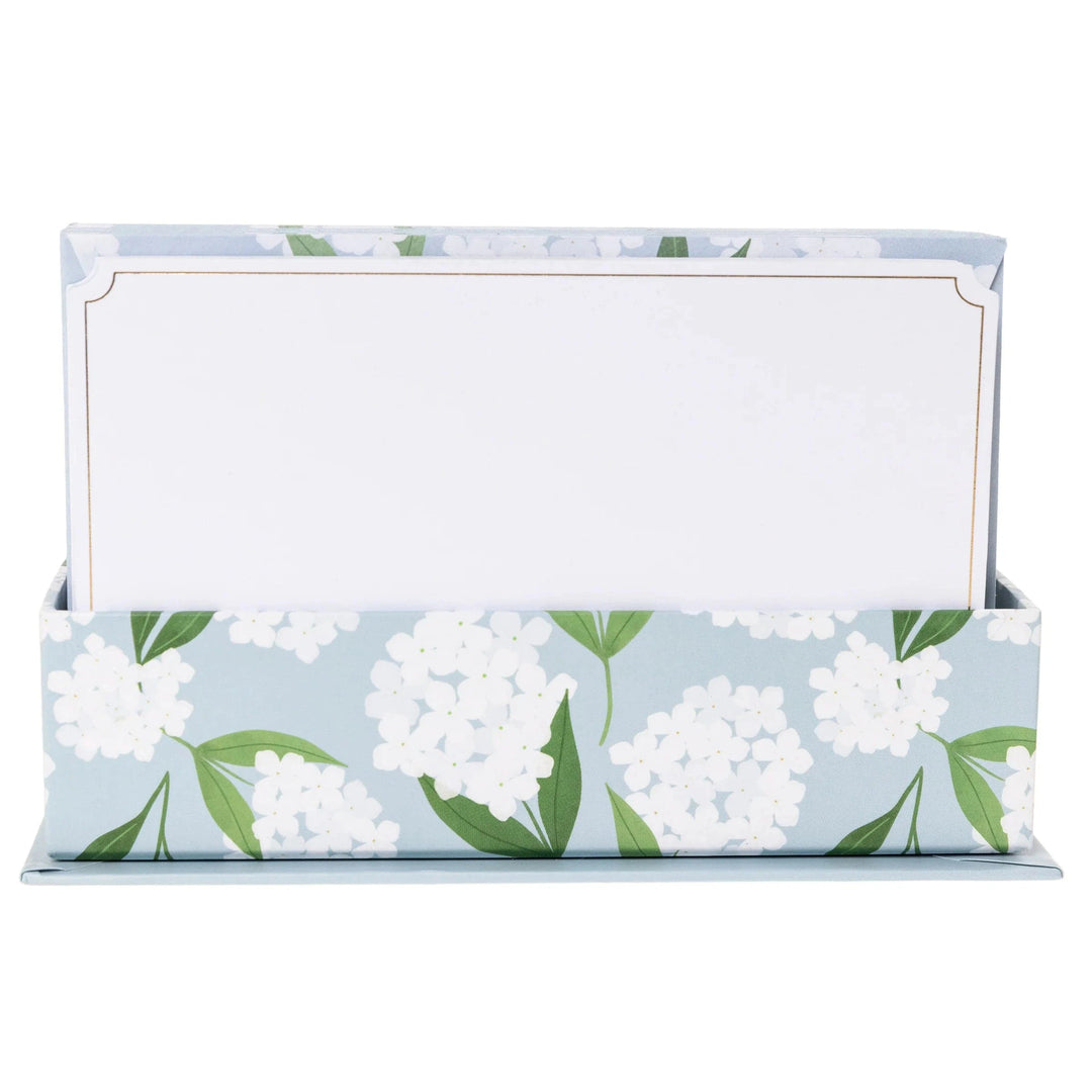 Graphique de France Paper White Hydrangeas Flat Notes