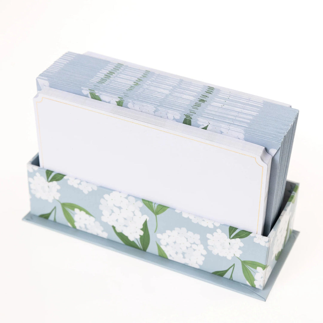 Graphique de France Paper White Hydrangeas Flat Notes