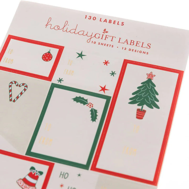 Graphique de France Party Whimsical Holiday Gift Labels