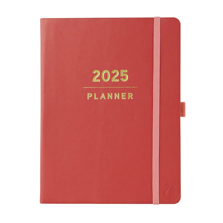 Graphique de France Planner Apollo Red 6 x 8 18-Month Vegan Leather Planner