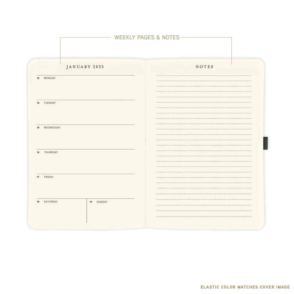 Graphique de France Planner Daisy 6 x 8 18-Month Vegan Leather Planner