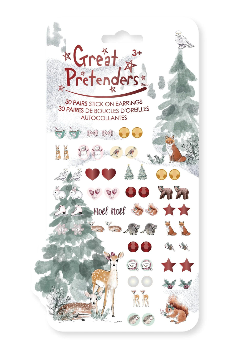 Great Pretenders Jewelry Woodland Fawn Sticker Earrings