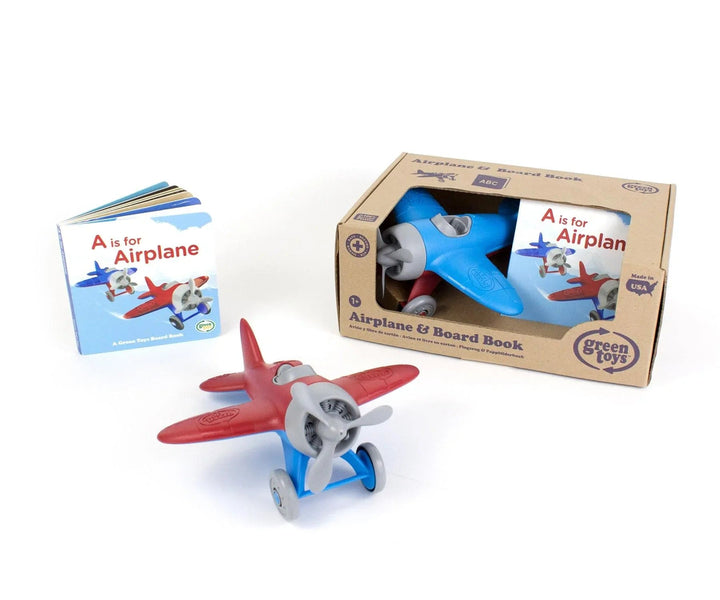 Green Toys Toys Airplane & Board Book Set