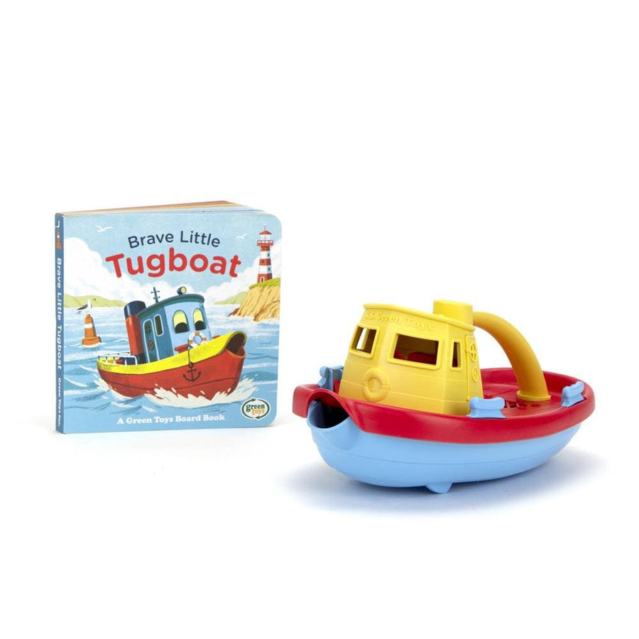 Green Toys Tugboat & Board Book Set